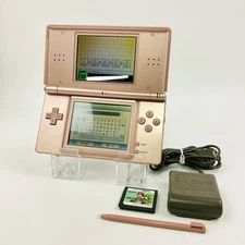 Nintendo DS Lite Metallic Rose Console & Charger Region Free Ship From US 240