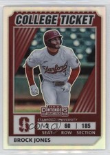 2022 Panini Elite Extra Edition College Tickets Optic Holo Prizm Brock Jones 0t2