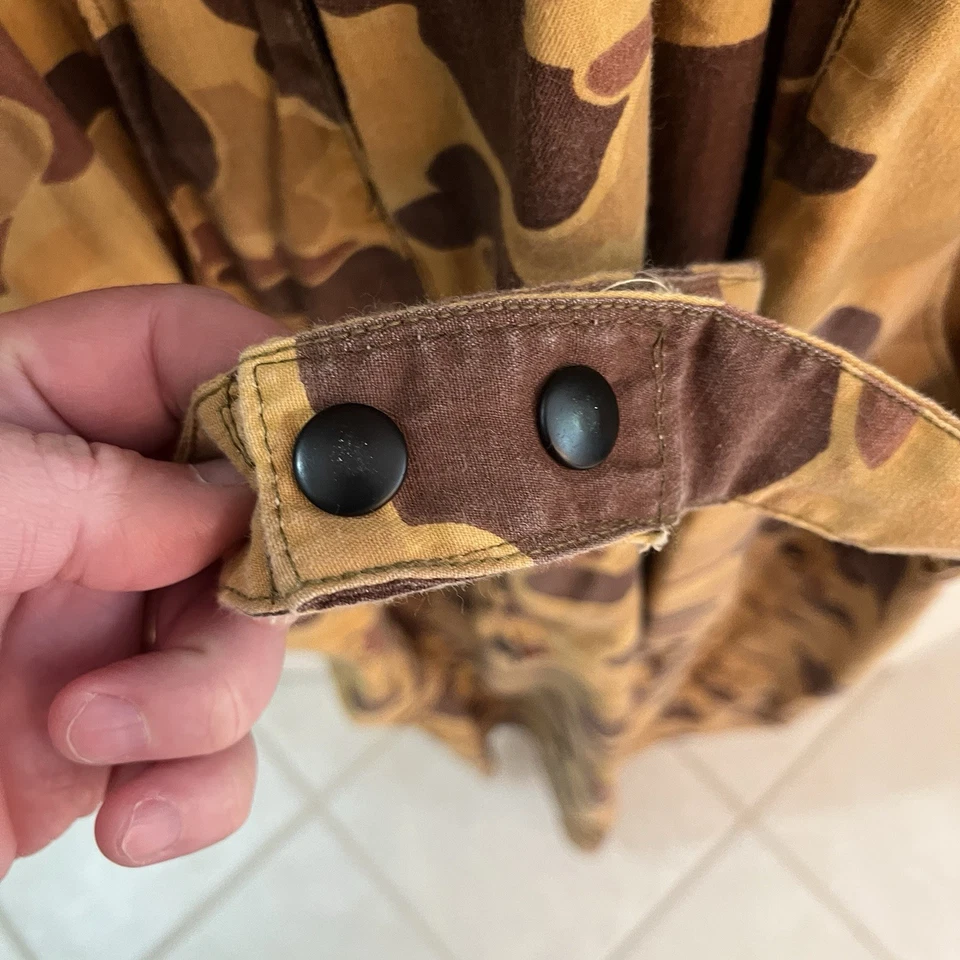 Vintage Ideal Camouflage Camo Coveralls Men XL 46 48 Elastic Waist USA Made - Image 4 of 4