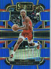 2023-24 Panini Select #97 Bilal Coulibaly Blue Prizms