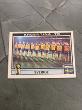 1978 Panini ARGENTINA 78 World Cup SQUADRA Team SVEZIA #224 FIGURINA STICKER