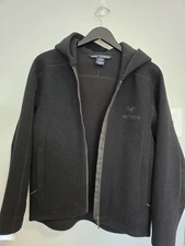 ARC'TERYX GOTHIC HOODY WOOL JACKET BLACK XS