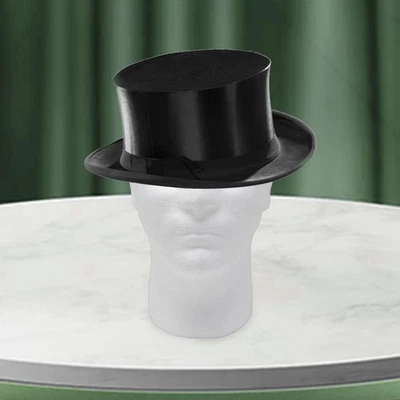 Présentoir de tête de mannequin de mousse d'hommes blanc pour l'affichage de - Photo 1/4