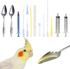 14 Pcs Baby Bird Feeding Syringe Set, Small Bird Feeding Hand Feeding Tubes Kit,