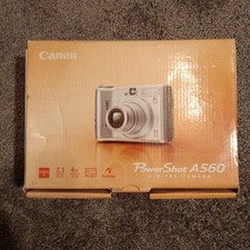 Canon Powershot A560 w/ Box Manuals Parts Only Needs Repair