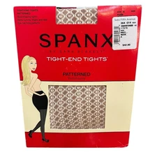Spanx Tight-End Patterned Bodyshaping Tights Size A Nude New in Package