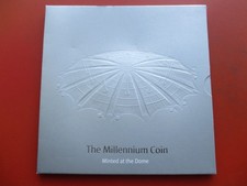 Millennium Five Pounds Coin - minted at the Dome - Royal Mint         (ref e744)