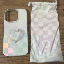 iPhone 14 Pro Loopy Case Pearl Checkered Bows Lefty