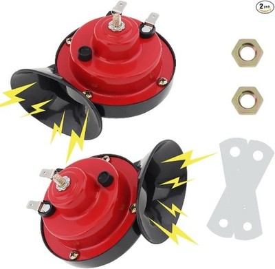2pcs 300dB Train Horn for Truck, 12V Waterproof Double Horn, Air Electric Snail