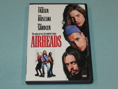 AIRHEADS (DVD, 1994) **Rare, OOP!** Adam Sandler, Steve Buscemi, Brendan Fraser