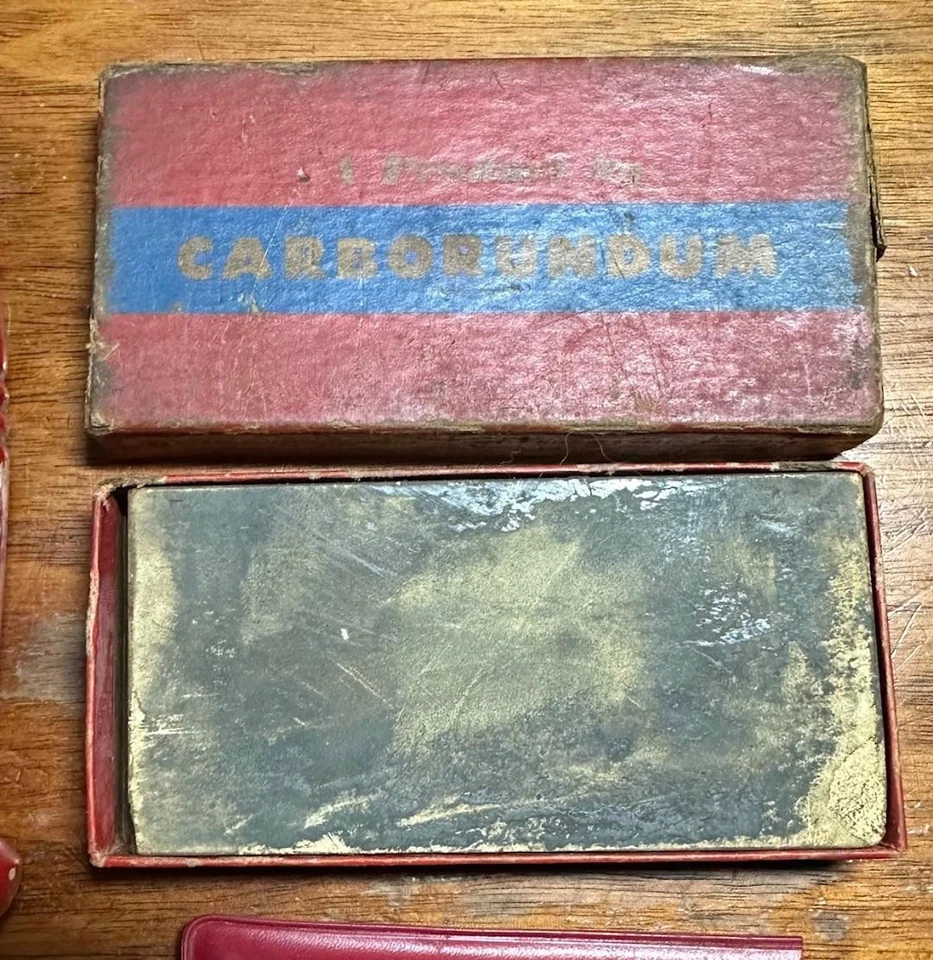 Piedra de afilar de bolsillo vintage Craftsman 9-6441 / Behr-Manning / Carborundum Foto 3 de 4