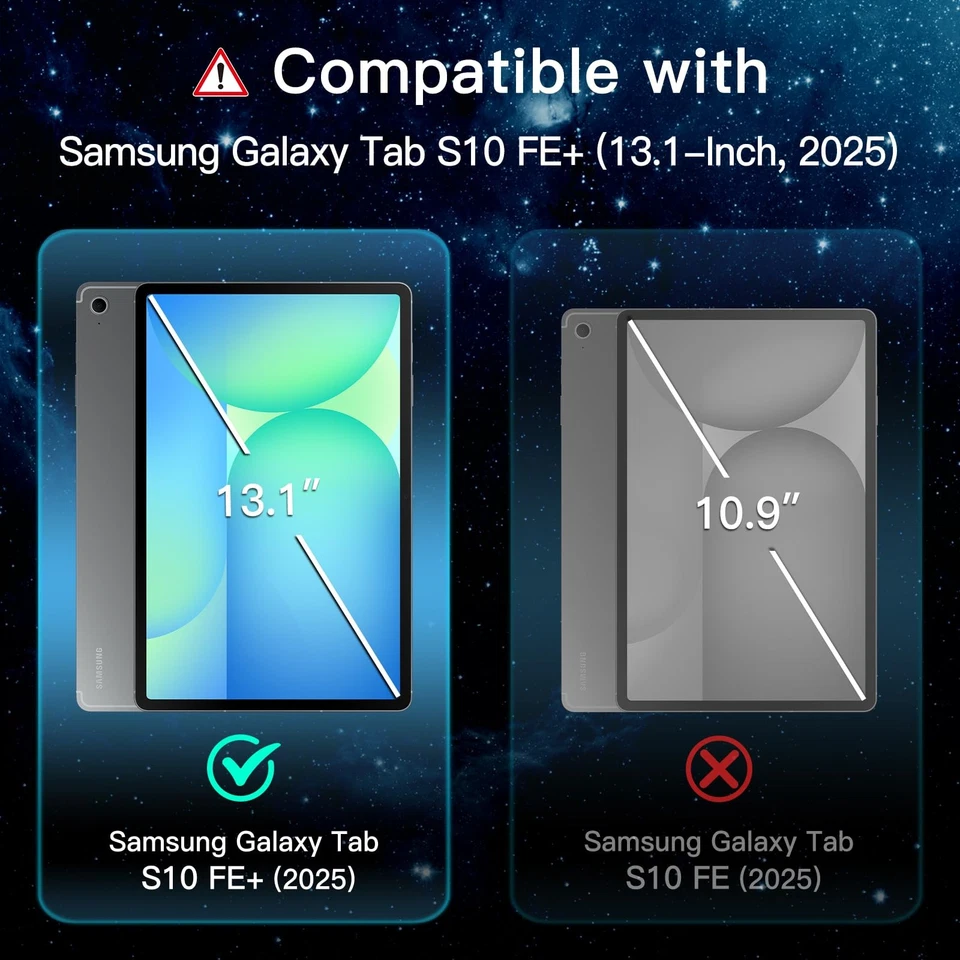 Protector de pantalla para Samsung Galaxy Tab S10 FE Plus/S10 FE+ 2025 (13,1 pulgadas) Foto 3 de 4