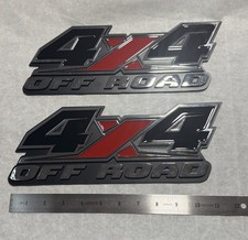2pcs Custom 4x4 Off Road Decals 3d Emblem Bed Badge For Trunk New Chrome Red 2pcs Custom 4x4 Off Road Decals 3d Emblem Bed Badge For Trunk New Chrome Red