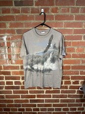 Vintage 90s AOP Animal Nature Print Outdoors Shirt USA Made Adult Medium