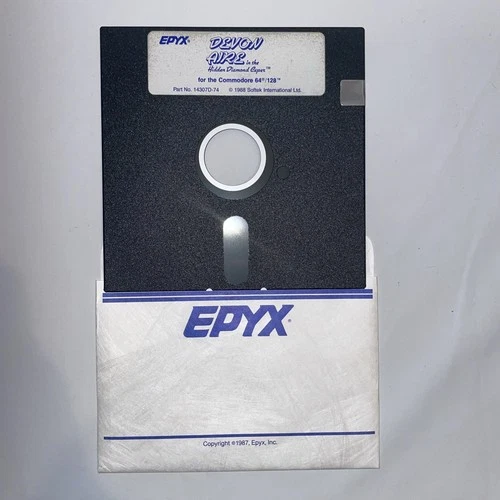 DEVON AIRE HIDDEN DIAMOND CAPER Commodore 64 /128 5.25” Game Disc Only WORKS!