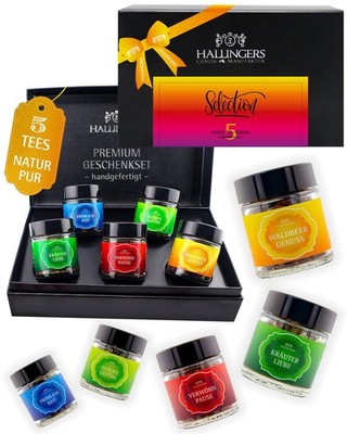 Tee Geschenk-Set 5 lose Tees ''Selection'' Hallingers DE