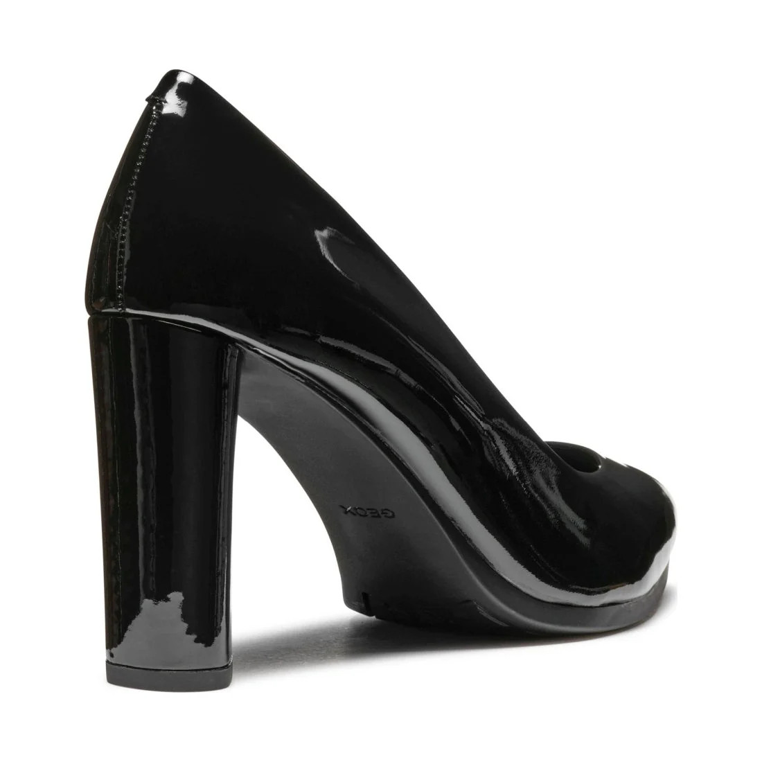 Geox Walk Pleasure Women's Black Leather Dress Heels D46X0C00066C9997 image 4