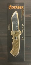 Cuchillo plegable asistido por resorte rápido Gerber 06 con hoja dentada de acero Tanto