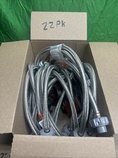 LOT OF 22 Fluidmaster Twist Click Seal Connector 3/8" x 1/2" x 20" B1F20CSR-NEW