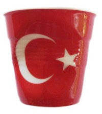 Tazza pieghevole tazza espresso tazza moka tazza ristretto 0,08 l bandiera Turchia revol