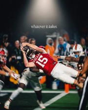 Indiana Hoosiers Fernando Mendoza CFP 2026 National Champions poster