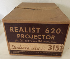 Vintage Realist 620 Slide Projector Deluxe Model 3151 Working Condition