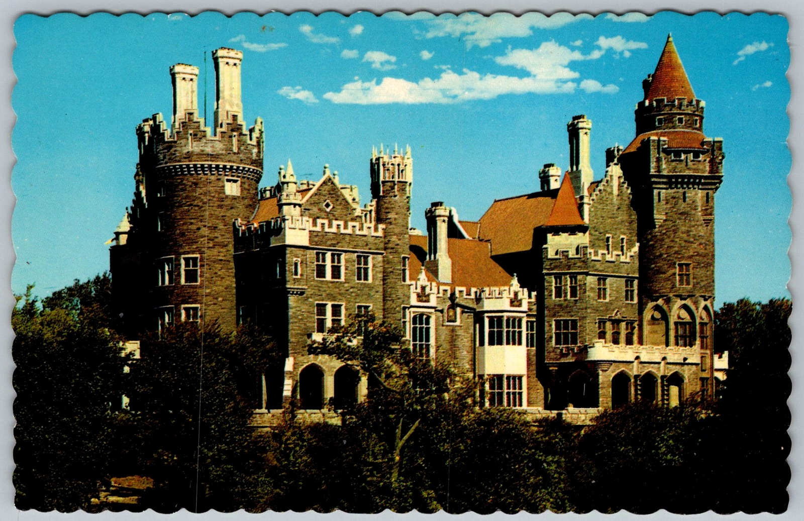Vtg Postcard Casa Loma Gothic Castle Toronto, Ontario, CA 1950s