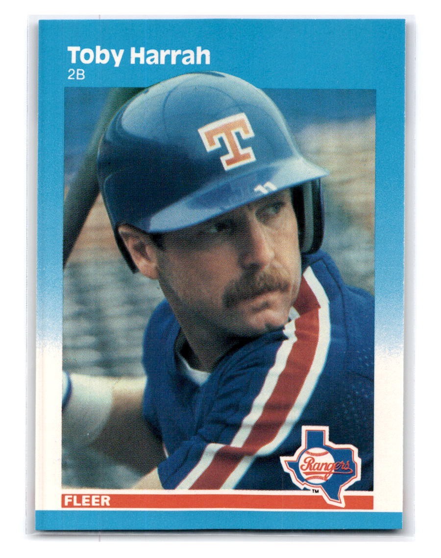 1987 Fleer Glossy #125 Toby Harrah - Texas Rangers