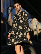Women Ganni Dress Black Viscose S