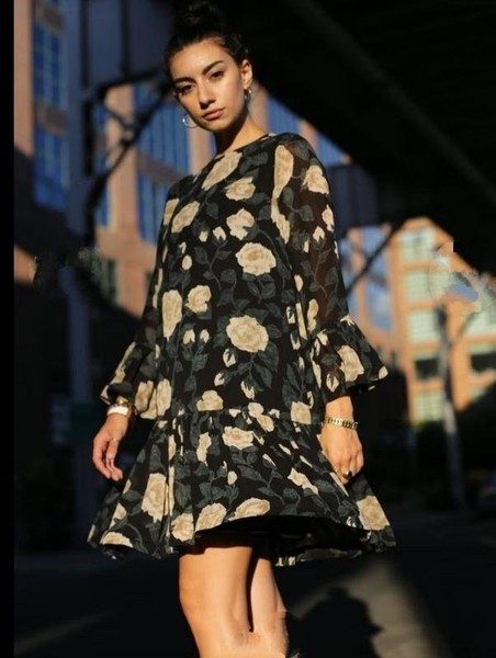 Women Ganni Dress Black Viscose S