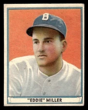 1941 Play Ball Baseball #1 Eddie Miller VG *e1