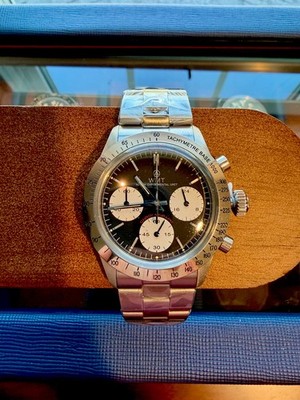WMT GP1 Chronograph Tachymeter Stainless Steel Black Dial Men's