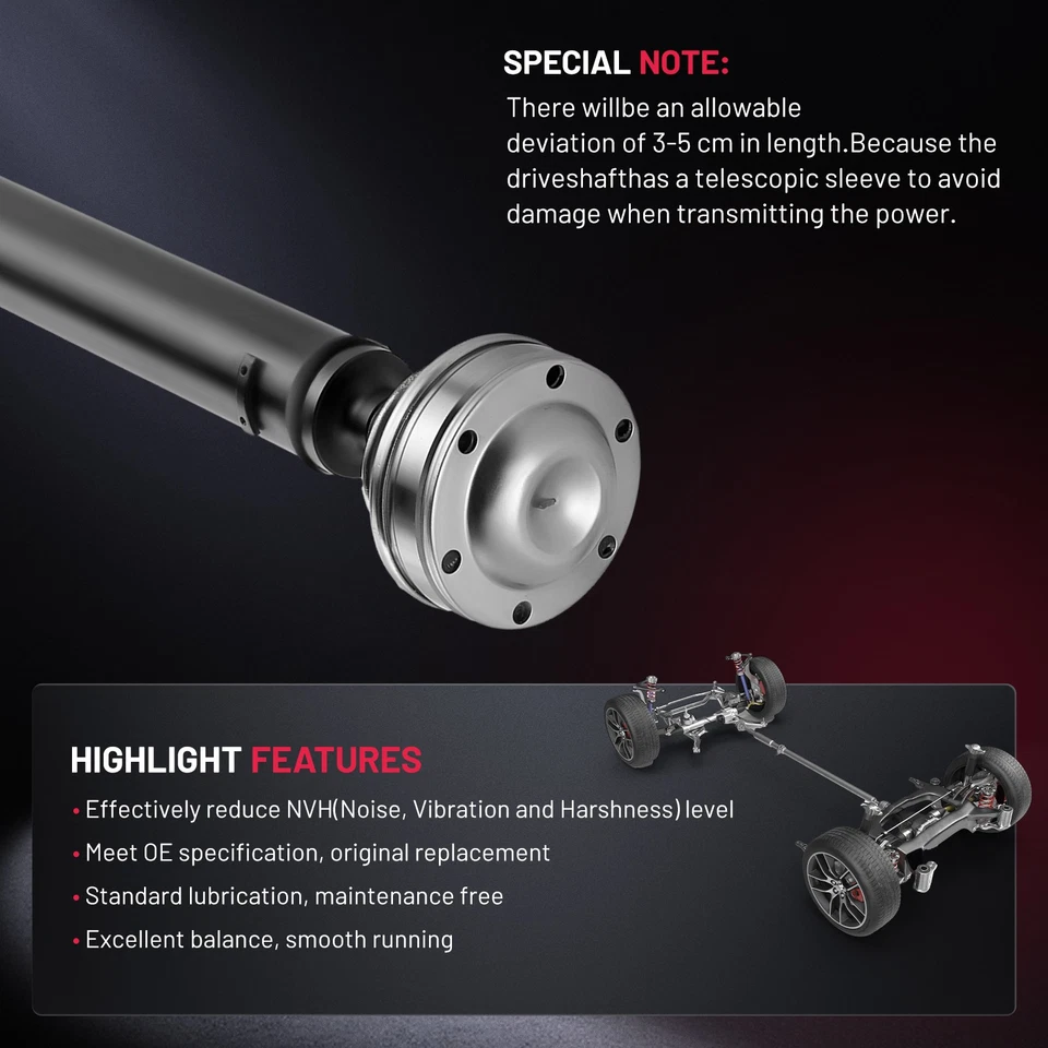 Front Drive Shaft For Jeep Grand Cherokee 4.7L V8 2007 2008 2009 2010 52853431AA Foto 4 de 4