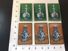 Vintage Vases From the Brooklyn Museum Swap/Junk Journal Playing Cards Lot of 6