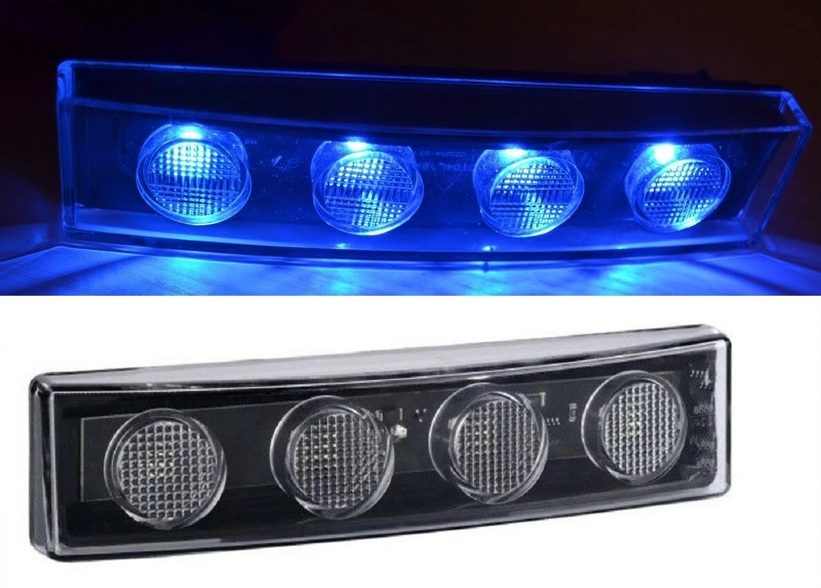 2x 24V Cabin Roof Blue LED Sun Visor Lights for SCANIA R P G T replace