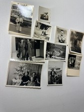 Vintage Black White Family Photo Lot Of 10