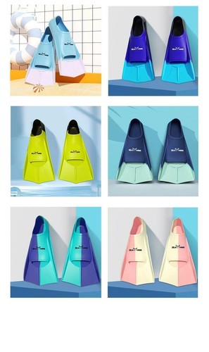 Short Blade Swimming Training Fins Sizes for Men Women and Kids Incl - Picture 3 of 30