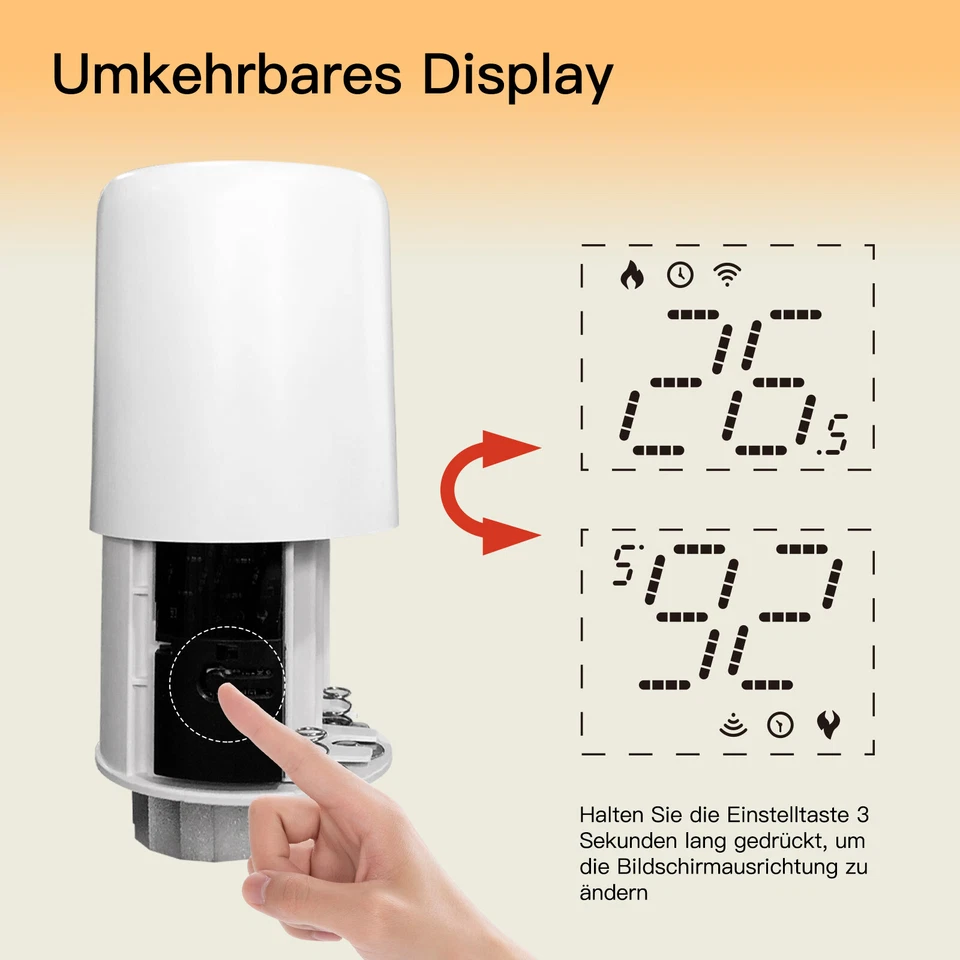 MOES Smart Heizkörperthermostat ZigBee Thermostat Heizkörper Alexa Google APP - Bild 3 von 4