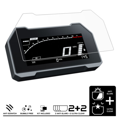 Yamaha R7 (2022-) Screen Protector 2 x Ultra Clear & 2 x Reflected