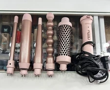 Wavytalk 5 in 1 Curling Iron,Curling Wand Set with Curling Brush and 4 Interchan