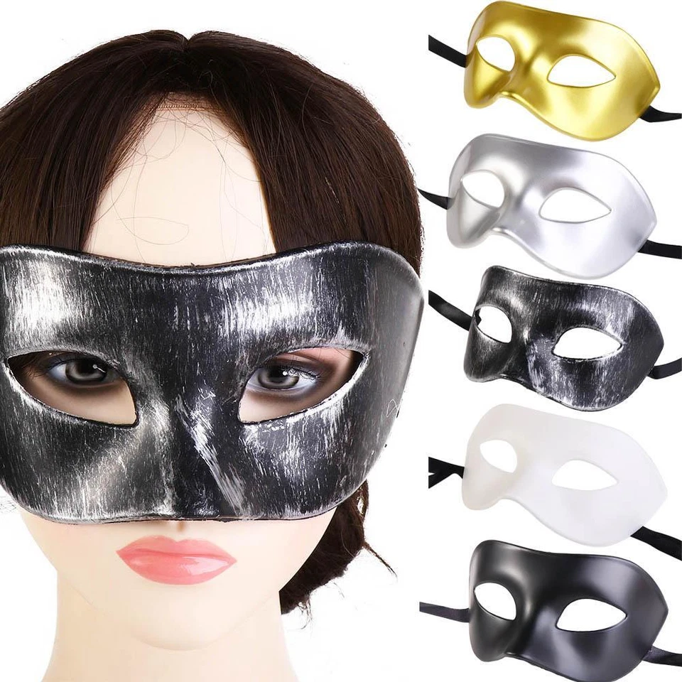 1pc Masquerade Mask Set Half Face Mask Costume Women Men Carnival Mask - Image 3 of 4