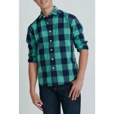 UNTUCKit- Green/blue plaid button up- size XXXLC