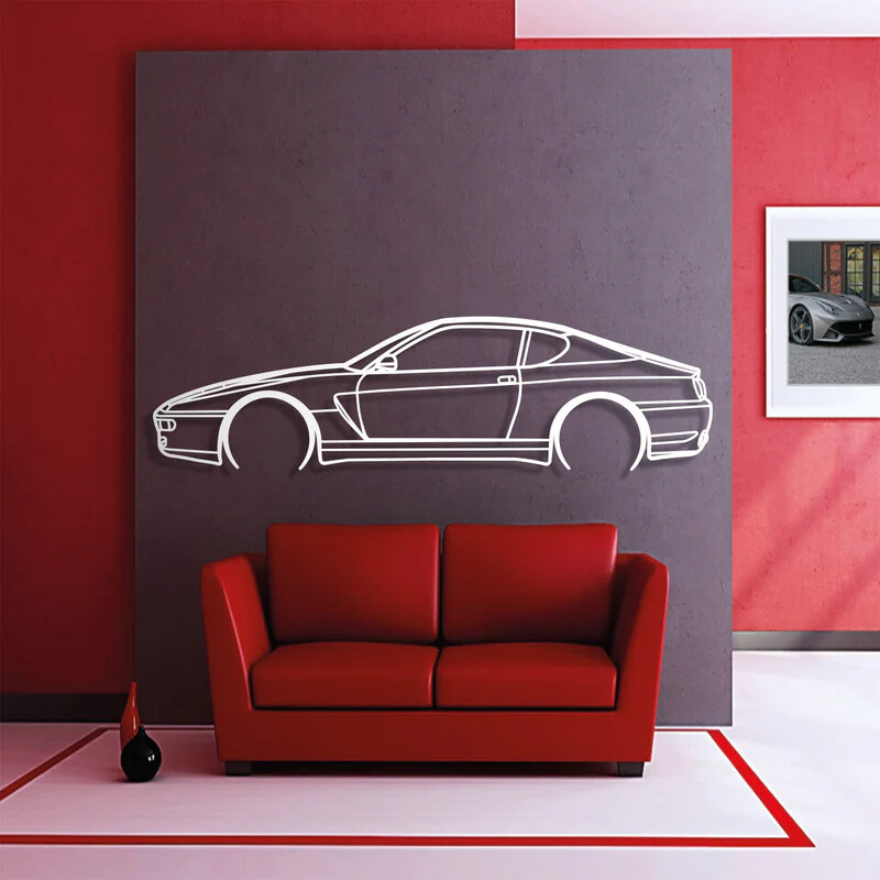 Wall Art Home Decor 3D Acrylic Metal Car Auto Poster USA Silhouette 1995 456