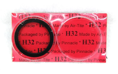 32mm Air Tight Coin Capsule w BLACK Ring for 1oz GOLD EAGLE & 1oz GOLD BUFFALLO