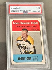 1967 TOPPS #118 Bobby Orr Calder Trophy Rookie of the Year PSA 5 Beauty!!