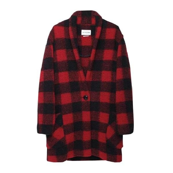 Isabel marant top etoile plaid coat