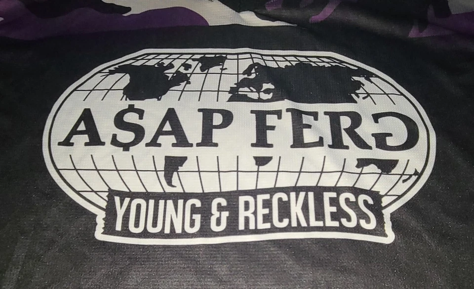 Young & Reckless Shirt Mens Medium Black Camo Asap Ferg Streetwear Y&R Jersey - Image 3 of 4