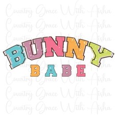Sublimation Transfer Easter Bunny Babe Ready To Press Heat Transfer