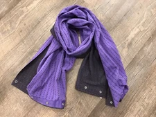 NWT IVIVVA by LULULEMON Girls VILLAGE CHILL INFINITY Scarf Snap Purple Gray O/S