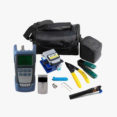 FTTH Fiber Optic Tool Kit with Fiber cleaver Optical power meter